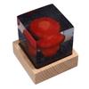 Nuclear Explosion Lamp Atomic Bomb Night Light 3D Mushroom Model Resin Wood Base USB Powered