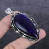 Blue Labradorite Gemstone 925 Sterling Silver Jewelry Pendant 2.76" b9L82