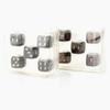 Dice Kit 18mm Gold and Silver-Toned Skull Dice Kit Nightclub Bar Chess Game Ghost Head Dice Resin Crafts High Quality Practical Daily Use
