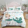 Cartoon Ballet Dancing Girl Duvet Cover Set Princess Twin Size Bedding Kids Nordic Bed Cover 150x90 Queen King