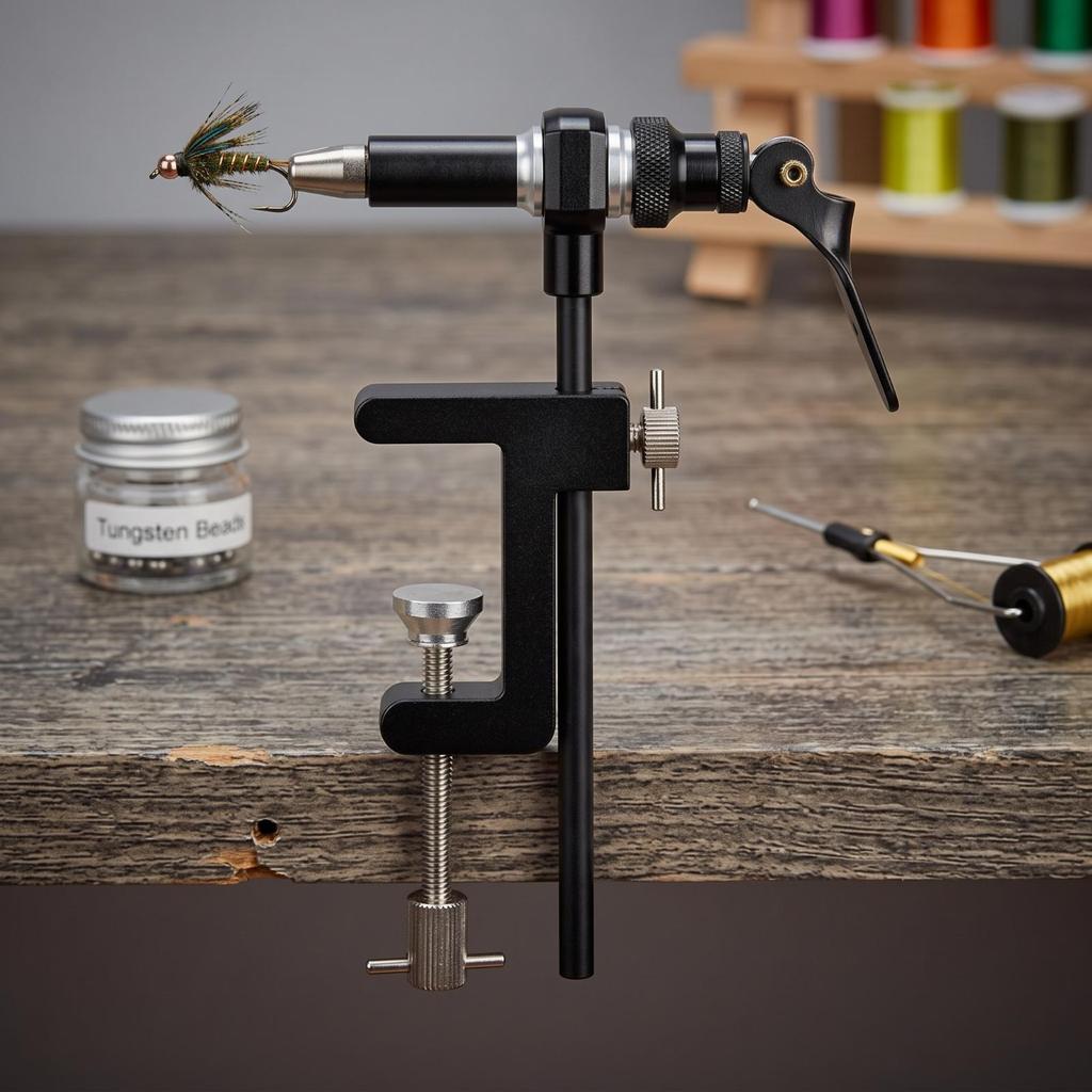 Robust Fly Tying Hook Vise Adjustable Strong Tool Easy To Use for