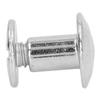 90 Sets Book Binding Screw 10x9.5mm Eco Friendly DIY Leather Binding Screws Assorted Kit Electroplating Leather Rivet Kit Silver