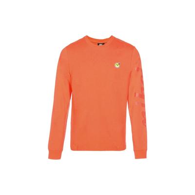 Comfortable Round Neck Long Sleeve Sweatshirt Men Tops Orange DJ4135-840
