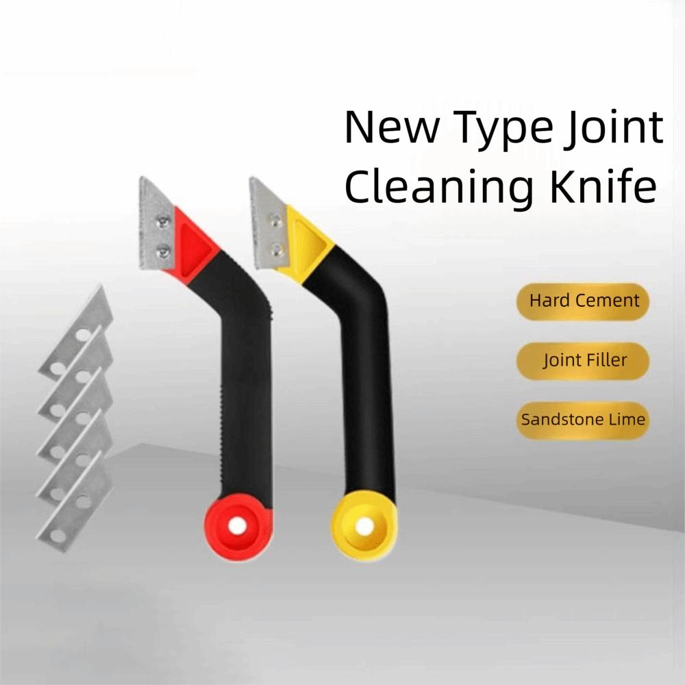 

Angled-Design Tile Grout Remover Plastic Handle Broken Particle Chip Grout Removal Tool Dry Cement Ceramic Tile Cleaning Tool Red