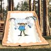 1 Stück Pippi Langstrumpf Outdoor Personalisierte Flanelldecke, Weiche, Leichte Personalisierte Flanelldecke, Digitaldruck,