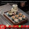 Chinese Ru Kiln Landscape Ceramic Tea Set