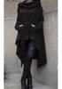 2018 Autumn/Winter European American Solid Color Long Hooded Sweatshirt