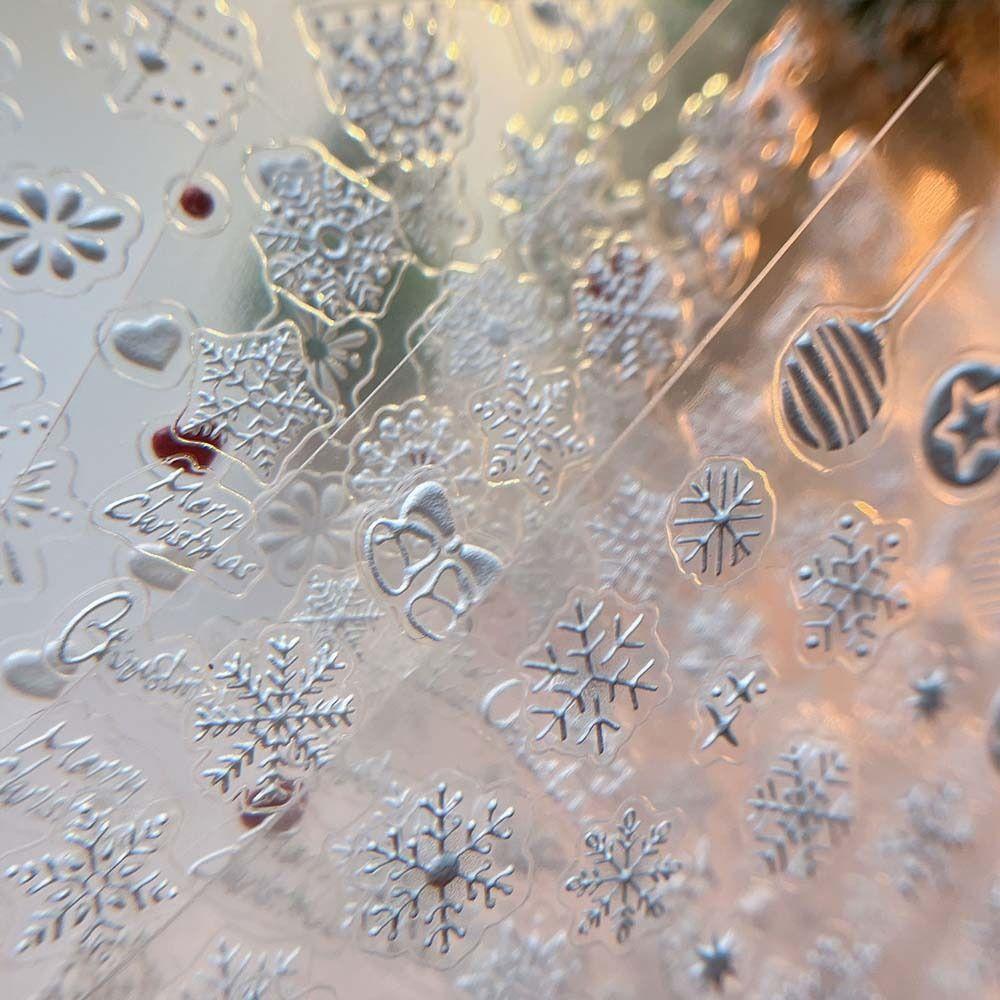 Nail Accessories Christmas Snowflake Nail Stickers Christmas Nail Decorations  Christmas Party