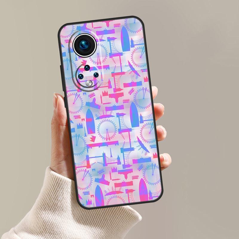 

London British Union Jack Case Cover For Honor X8a X9a X7a X6a X7 X8 X9 50 70 90 Lite Honor 8X 9X Magic 5 Lite Pro Honor X7