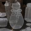 40 Pcs Lace Bottle Stickers Pack Journal Supplies Notebook DIY Background Decor Scrapbook Stickers Aesthetic Stationery