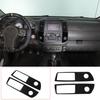 Glossy Piano Black Center  Air Vent Trim Sticker For Nissan Frontier 2005-21