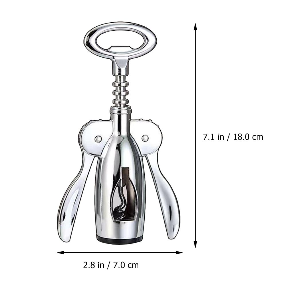 Stainless Steel Wine Opener, Heavy Duty Corkscrew Set For Home Bar, Ideal Graduation Retirement Gift For Men Women, Easy To Use Professional Sommelier