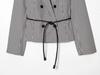 2026 Spring Women's Plaid Belted Blazer Jacket - European & American Style