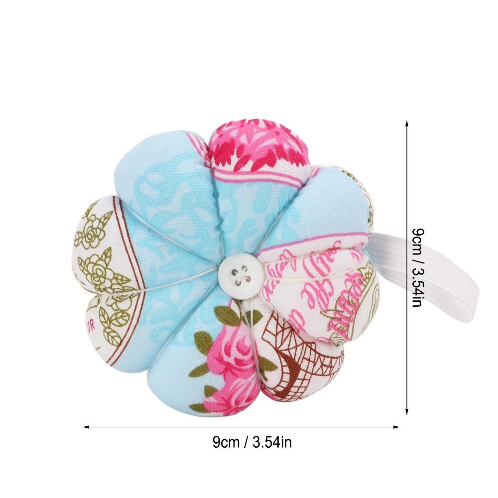 Elastic Wrist Strap Wrist Pin Cushion Pumpkin Design Pins Holder Wearable Pincushion  For Quilting