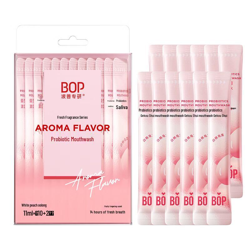 POP Research White Peach Oolong Probiotic Mouthwash (12-Count)