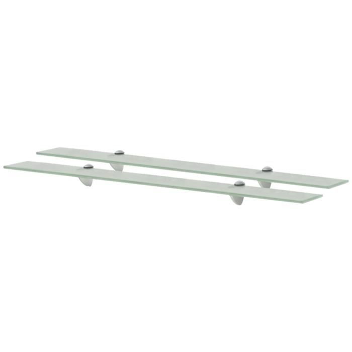 VidaXL Étagères murales 2 pcs Verre 90 x 20 cm 8 mm