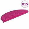 Stair Treads 15 pcs. 65 x 21 x 4 cm Pink Semi Round Large