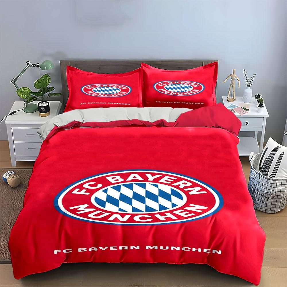 FC Bayern Munich logo. Bedding sets Duvet cover sets Duvet covers Pillowcases(1 * Duvet Cover 2 * Pillowcases without duvet insert)