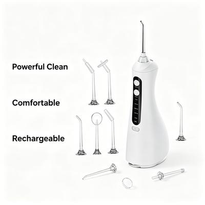 Portable Water Flosser for Teeth Cleaning, Travel and Home Use, Convenient and Efficient