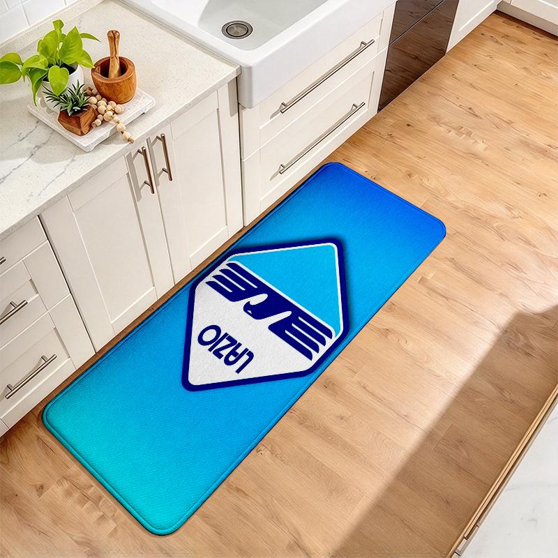 Lazio Print Flannel Kitchen Mat Christmas Soft Area Rug Non Slip Floor Carpet Home Decoration
