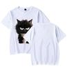 Cute Cat Fun Printed Cotton Short Sleeved T-shirt Summer Sports Leisure Loose Women's Top T-Shirts Women’s