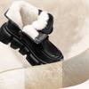 Pelzintegrierte Schneestiefel für Damen Winter Baumwollstiefel Dicksohlige Stiefel für Damen Kurze Stiefel Dicke und warme Baumwollstiefel