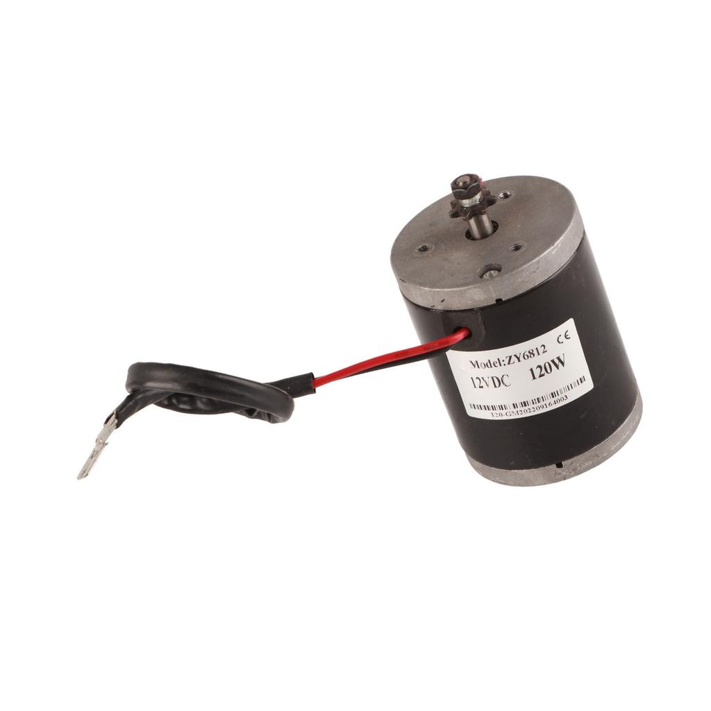12V 120W Hochgeschwindigkeits-Elektro-DC-Bürstenmotor-Kit mit 25H76-Kette und 25H 3-Loch 47 Zähne Kurbelgarnitur für DIY Elektro