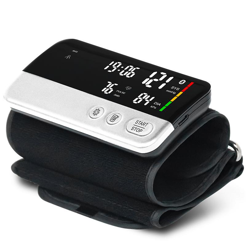 Bluetooth Arm Blood Pressure Monitor with LCD Display Household Medical Device Operated with Electricity Plastic