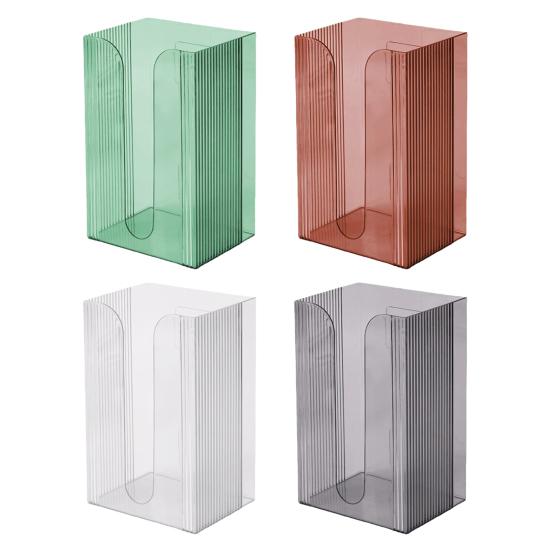 Wall Mounted Tissue Box Holder Large Capacity Transparent Design Simple
