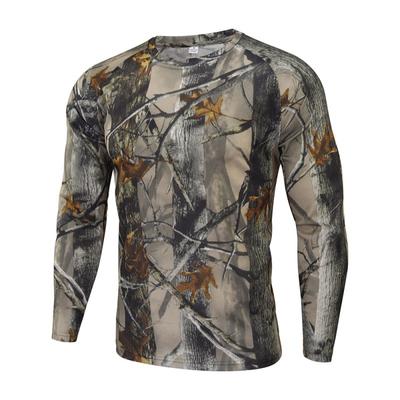 Autumn Camouflage T Shirts Spring Round Neck Long Sleeves Top Men's Sport Wear Plus Size Vintage 3d Print T Shirt