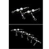 5pcs Luminous Bead Fishing Swivels 5pcs Sea Fishing Connector  Saltwater Fishing
