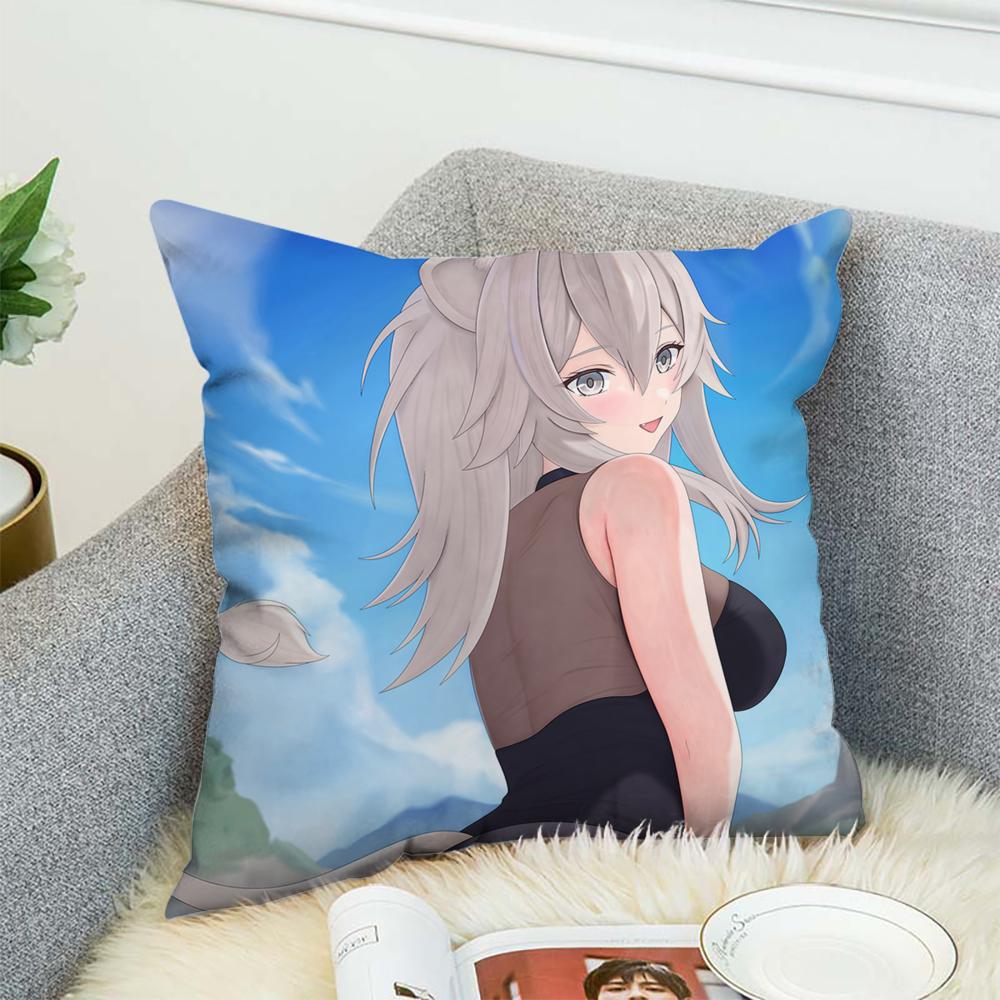 Anime S-Shishiro Botan Pillow Case For Car Sofa Decorative Home Double-sided Print Plush Square Throw Pillow Cushion Cover