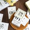 2025 Desk Calendar Mini Book Shape Compact Portable Retro Calendar Thick Paper