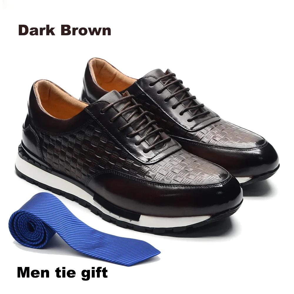 

Luxury Autumn Winter Men s Leather Oxford Shoes Plaid Pattern Natural Genuine Leather Lace-up Sneakers Business Casual Shoes 38