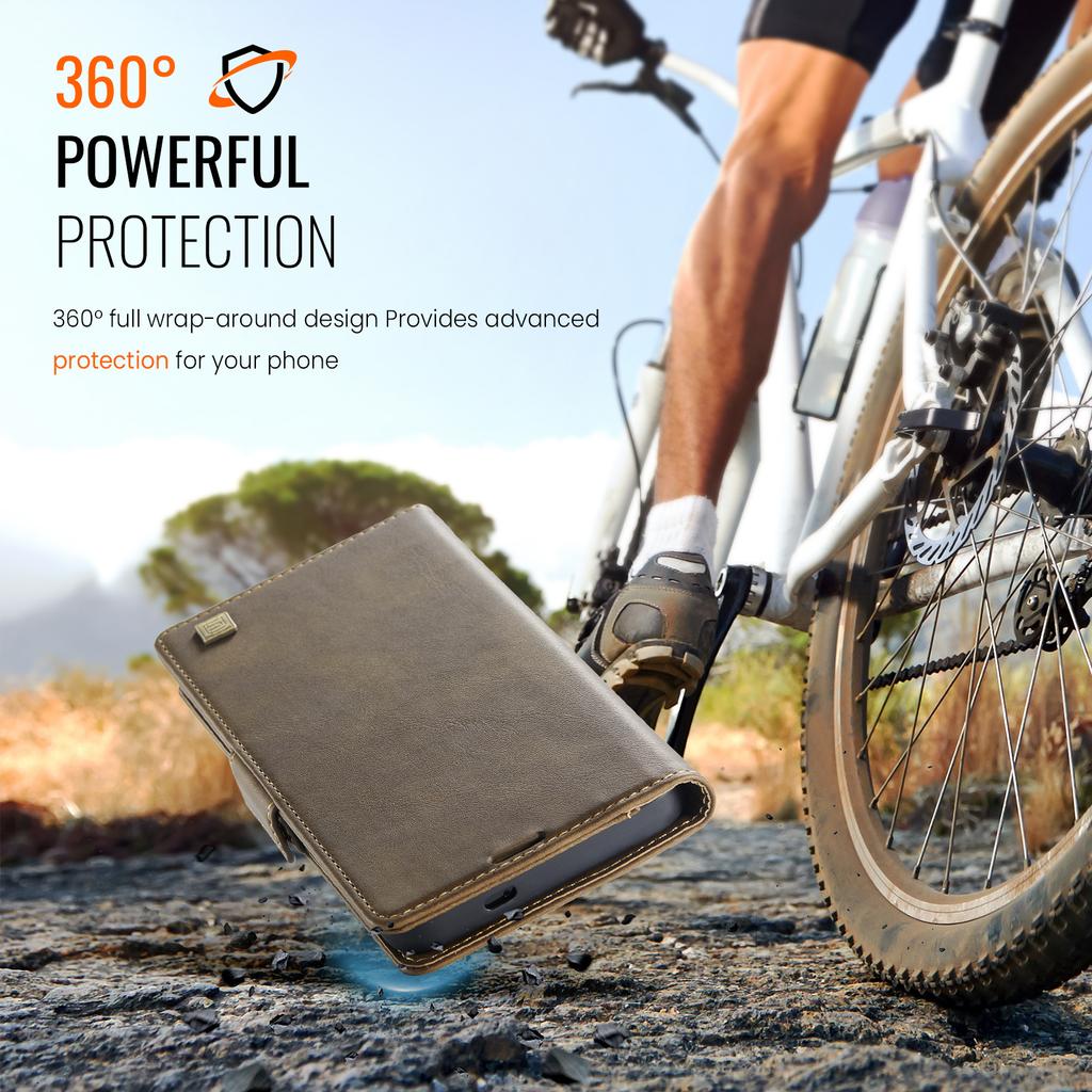 Pro Samsung Galaxy A56 5G pouzdro AUTSPACE A11 Blokování RFID Retro kožený kryt peněženky na mobil