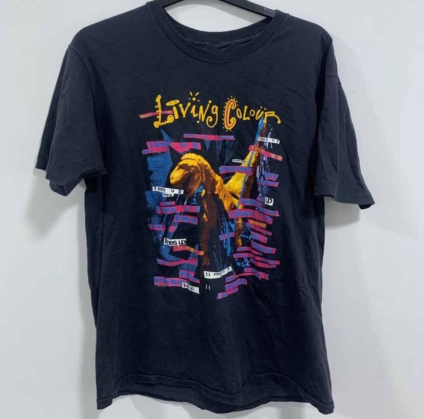 

Living Colour 1990 Times Up Tour TShirt Black Unisex S-2345XL ND1560 Unisex T-Shirt S