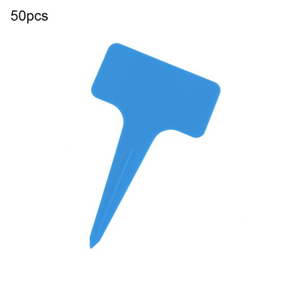 Clean Products 50 szt. Plastikowe Etykiety do Roślin w Kształcie T Markery Szkółka Ogród Etykieta na Kwiaty Dekoracja