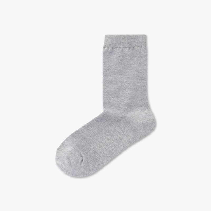 GCUT Honeycomb Collar Socks_Melange Gray 7215284202