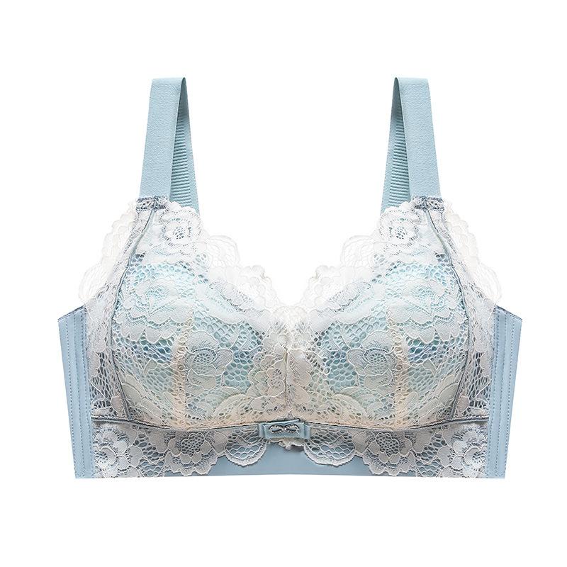 Underwear Women's Thin Summer No Steel Rim Bra Collection Accessory Breasts Full Cup Thin Large Size Push Up Bra