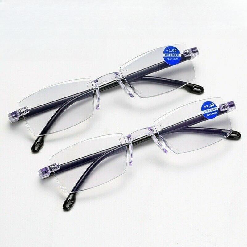 4pcs Oval Frame Presbyopia Unisex Men Women Blue Light Blocking Corrective Eyeglasses Reading Glasses