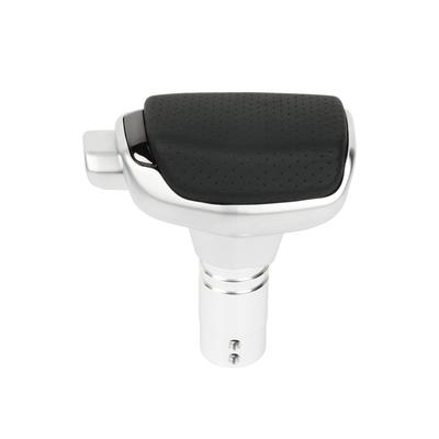 Perilla de Cambio de Marchas de Cuero y Aluminio Cabezal de Cambio de Marchas para Transmisión Automática para la Mayoría de Decoraciones y Accesorios de Palancas de Cambio de Coche