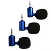 Mini Metal Microphone Adjustable Plug & Play Clear Sound Mic for ASMR Recording Mobile Vlog Live Streaming