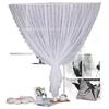 Velcro Rococo Gauze No-Punch Curtain: Light-Filtering, Sun-Protective, Non-See-Through for Bay Windows/Bedroom/Balcony.