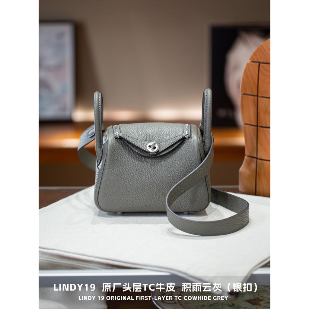 Kazilan Lindi 19cmTC Leder Arzttasche Hardware Handheld Umhängetasche Schultertasche Damen Tasche Trend