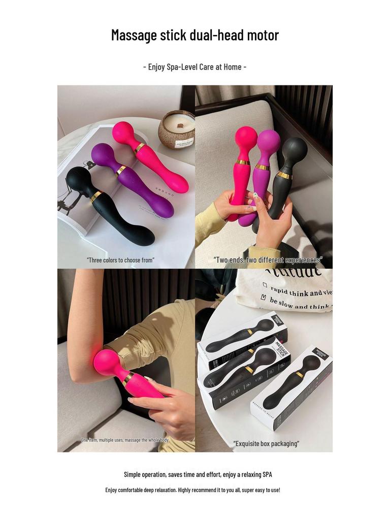 Women's Dual-Head Vibrating G-Spot Massager - Silent, Ten-Frequency