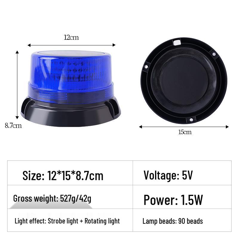 Solar Flashing Safety Light for Traffic, Construction, & Emergency Barriers