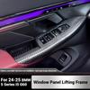 For BMW 5 Series I5 G60 2024-2025 LHD Door Window Lifting Switch Panel Frame Trim Sticker Car Door Button Frame Trim Cover