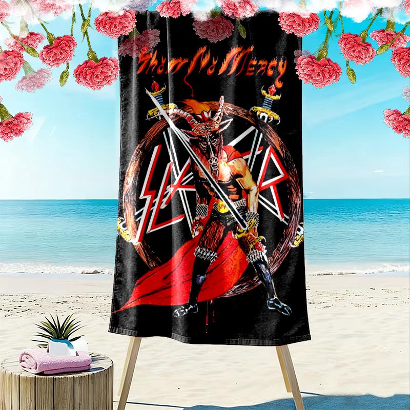 Slayer Print Strandlaken, Groot Zacht Sneldrogend Handdoek voor Strand Kamperen Zwemmen