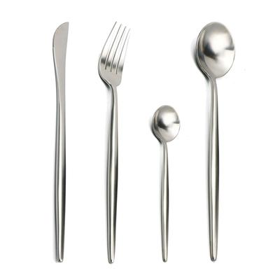 Set da 4 pezzi posate coltelli forchette cucchiai stoviglie da cucina occidentale set da tavola per feste in casa in acciaio inossidabile