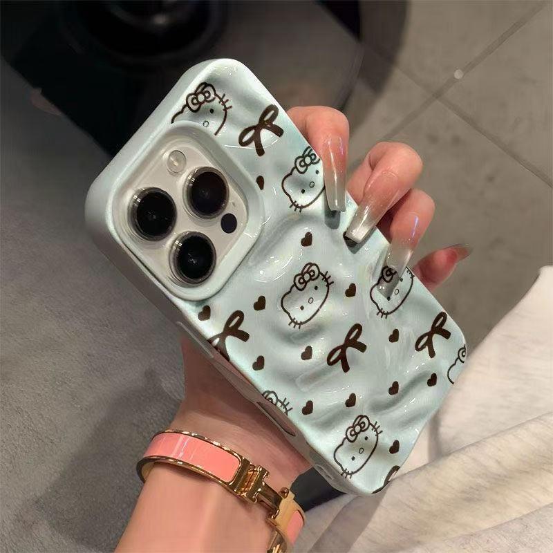 Cartoon Bow KT Cat Phone Case for Apple iPhone 17 & 17 Pro, 16 Pro Max